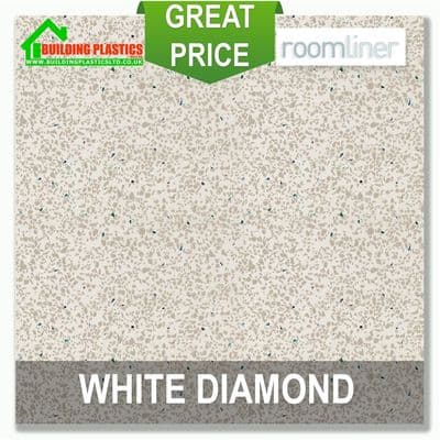 White Diamond Wide Wall Panel 1m x 2.4m | Roomliner