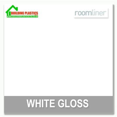 White Gloss Wide Wall Panel 1m x 2.4m | Roomliner