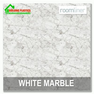 White Marble Wide Wall Panel 1m x 2.4m | Roomliner