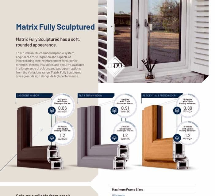 VEKA Matrix Fully Sculptured system