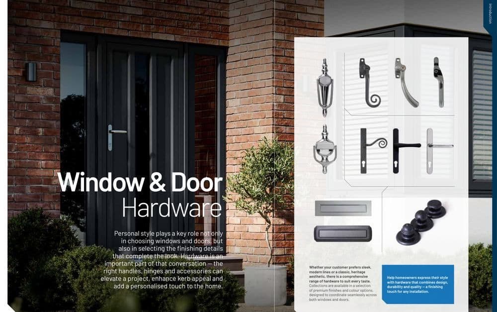 Window and door hardware options