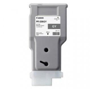 Canon iPF6400 Grey Ink Cartridge - Genuine Canon PFI-206GY Grey Ink - 5312B001AA