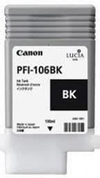 Canon IPF6400SE Black Ink Cartridge - Genuine Canon PFI-106BK Black Ink - 6621B001AA