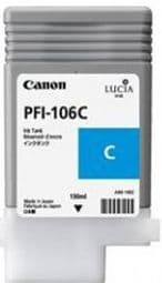 Canon iPF6450 Cyan Ink Cartridge - Genuine Canon PFI-106C Cyan Ink  - 6622B001AA