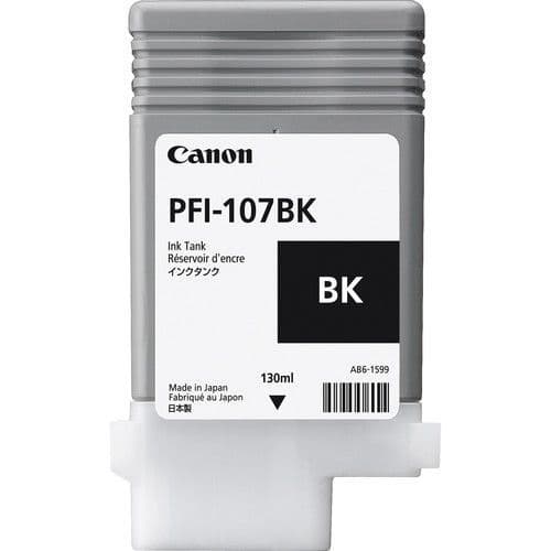 Canon iPF785 Black Ink Cartridge - Genuine Canon PFI-107BK Ink Cartridge - Genuine 6705B001AA