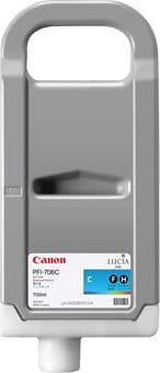 Canon iPF8400SE Cyan Ink Cartridge - Genuine Canon PFI-706C Cyan Ink - 6682B001AA