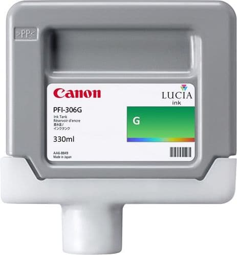 Canon iPF9400 Green Ink Cartridge - Genuine Canon PFI-306G Ink  - 6664B001AA