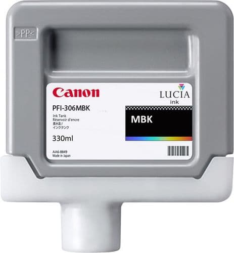 Canon iPF9400 Matte Black Ink Cartridge - Genuine Canon PFI-306MBK Ink - 6656B001AA