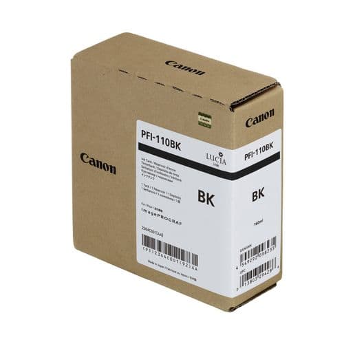 Canon PFI-110BK Black Ink Cartridge 160ml