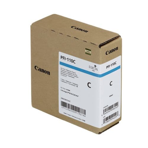 Canon PFI-110C Cyan Ink Cartridge 160ml