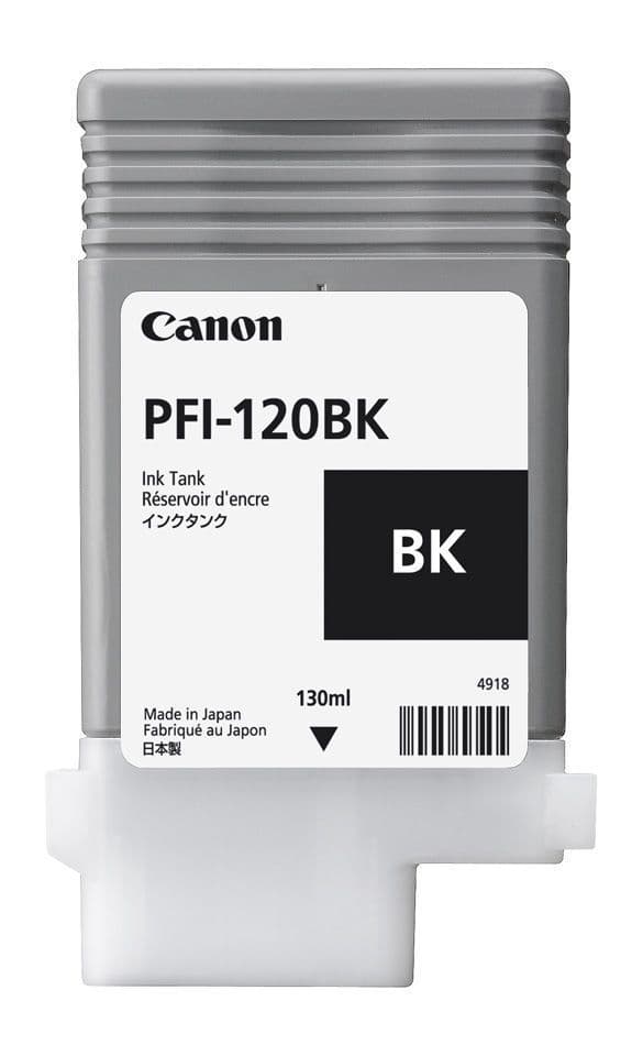 Canon PFI-120BK Black Ink Cartridge 130ml (2885C001AA) | Genuine Canon Ink