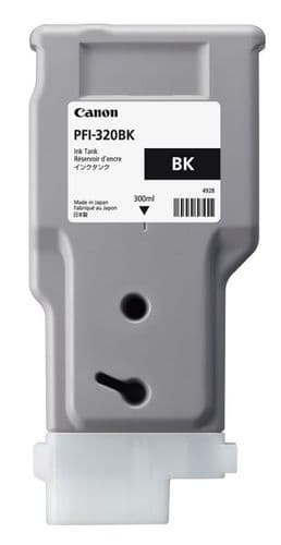 Canon PFI-320BK Black Ink Cartridge 300ml 2890C001AA | Genuine Canon TM & GP Series Ink