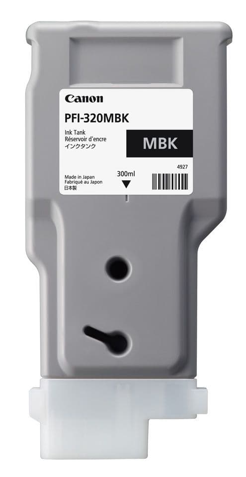 Canon PFI-320MBK Matte Black Ink Cartridge 300ml 2889C001AA | Genuine Canon TM & GP Series Ink