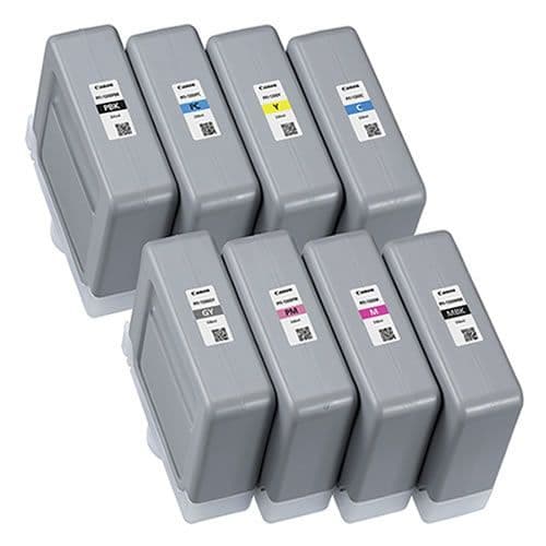 Canon PRO-4100S Full Set Of 8 x 330ml PFI-1300 Ink Tanks