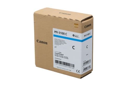 Canon PRO-4600 Cyan Ink Cartridge 160ml - Genuine Canon PFI-3100C Cyan Ink Tank
