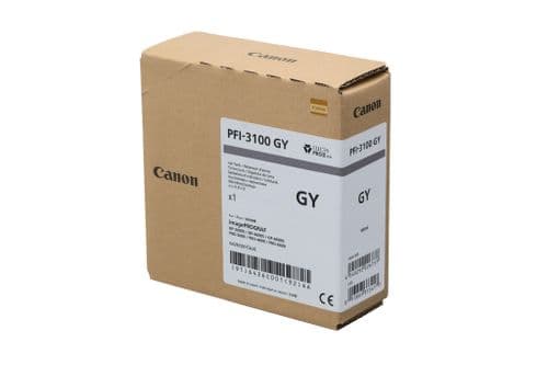 Canon PRO-4600 Grey Ink Cartridge 160ml - Genuine Canon PFI-3100GY Grey Ink Tank