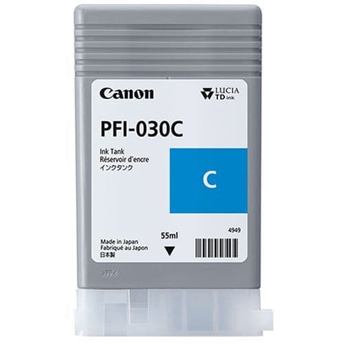 Canon TM-340 Cyan Ink Cartridge | Canon PFI-030c | 55ml Ink Tank