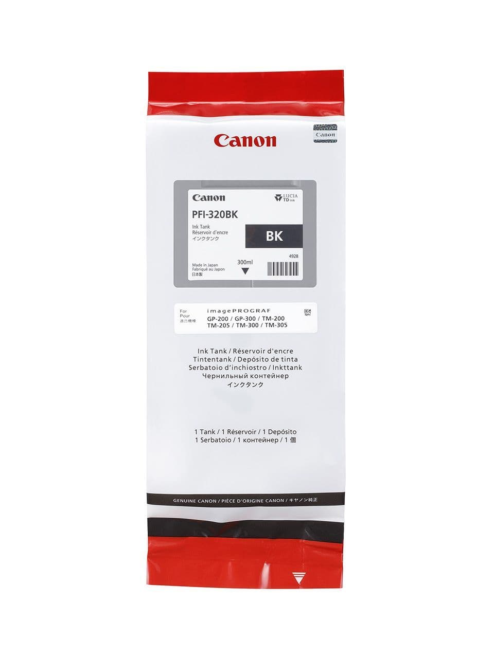 300ml Photo Black Ink Canon PFI-320BK 300ml Pigment Black Ink Tank