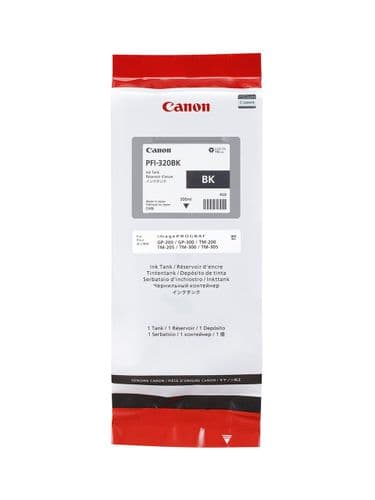 Canon TM-355 Black Ink Cartridge - Canon PFI-320bk 300ml Ink Tank