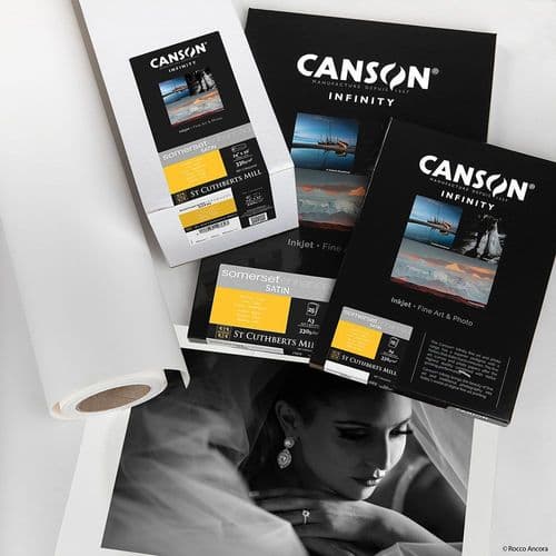 Canson Somerset Enhanced Satin White 330gsm | 44" x 12m | C762511017