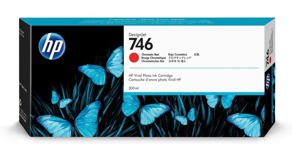 HP 746 Chromatic Red Ink Cartridge - HP P2V81A