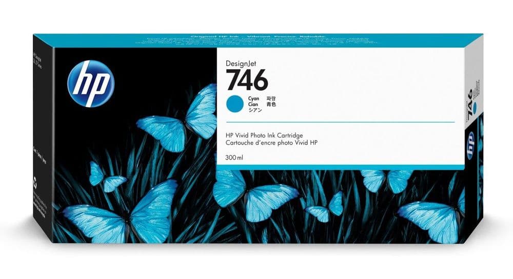 HP 746 Cyan Ink Cartridge - HP P2V80A