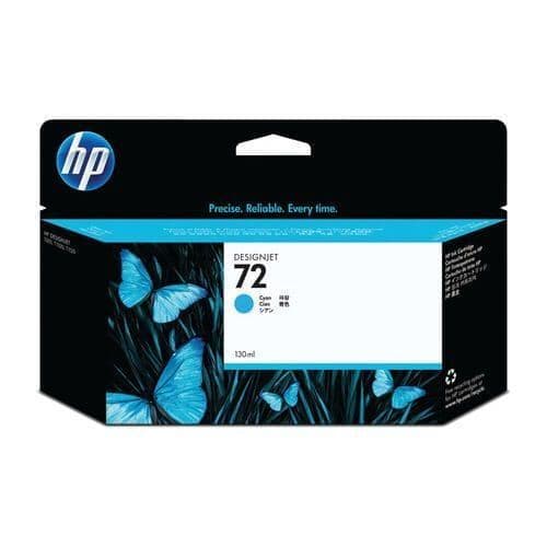 HP DesignJet T1300 Cyan Ink Cartridge | HP No.72 | 130ml | C9371A