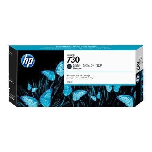 HP DesignJet T1700 Matte Black Ink Cartridge | HP No.730 | 300ml | P2V71A