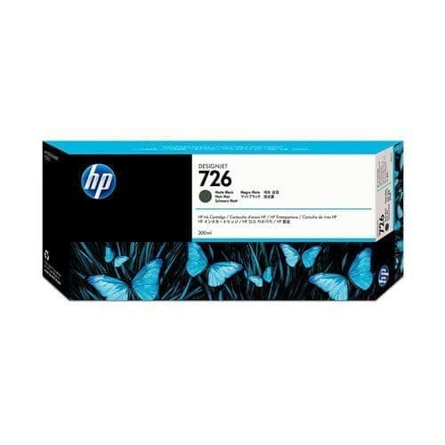 HP DesignJet T790 Matte Black Ink Cartridge | HP No.726 | 300ml | CH575A