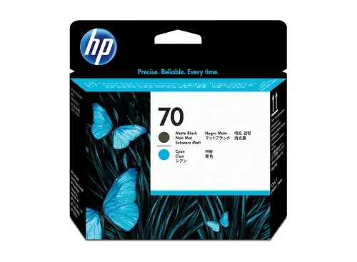 HP DesignJet Z5200 Matte Black & Cyan Printhead | C9404A | HP No. 70