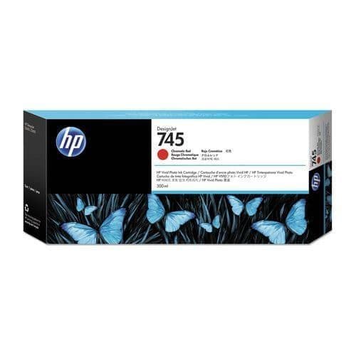 HP DesignJet Z5600 Chromatic Red Ink Cartridge | HP No.745 | 300ml | F9K06A