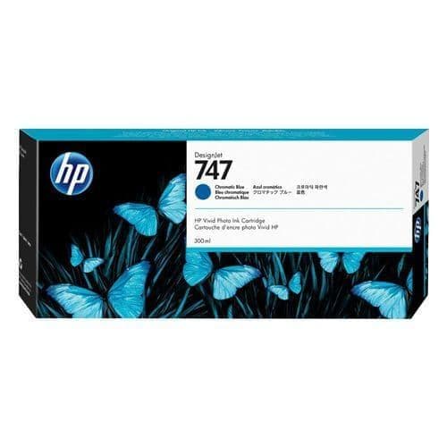 HP DesignJet Z9 Chromatic Blue Ink Cartridge | HP No.747 | 300ml | P2V85A