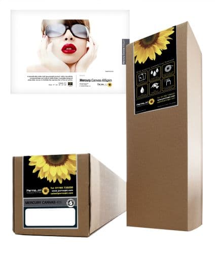 Permajet Mercury Canvas - Ultra White Matt Canvas 405gsm - Polycotton