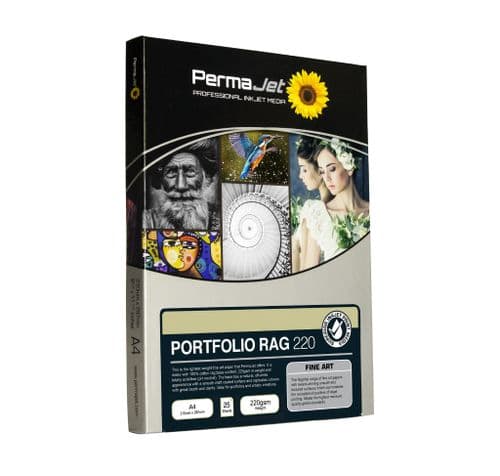Permajet Portfolio Rag 220 Inkjet Fine Art Paper