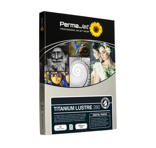 Permajet Titanium Lustre Metallic 280gsm Inkjet Photo Paper
