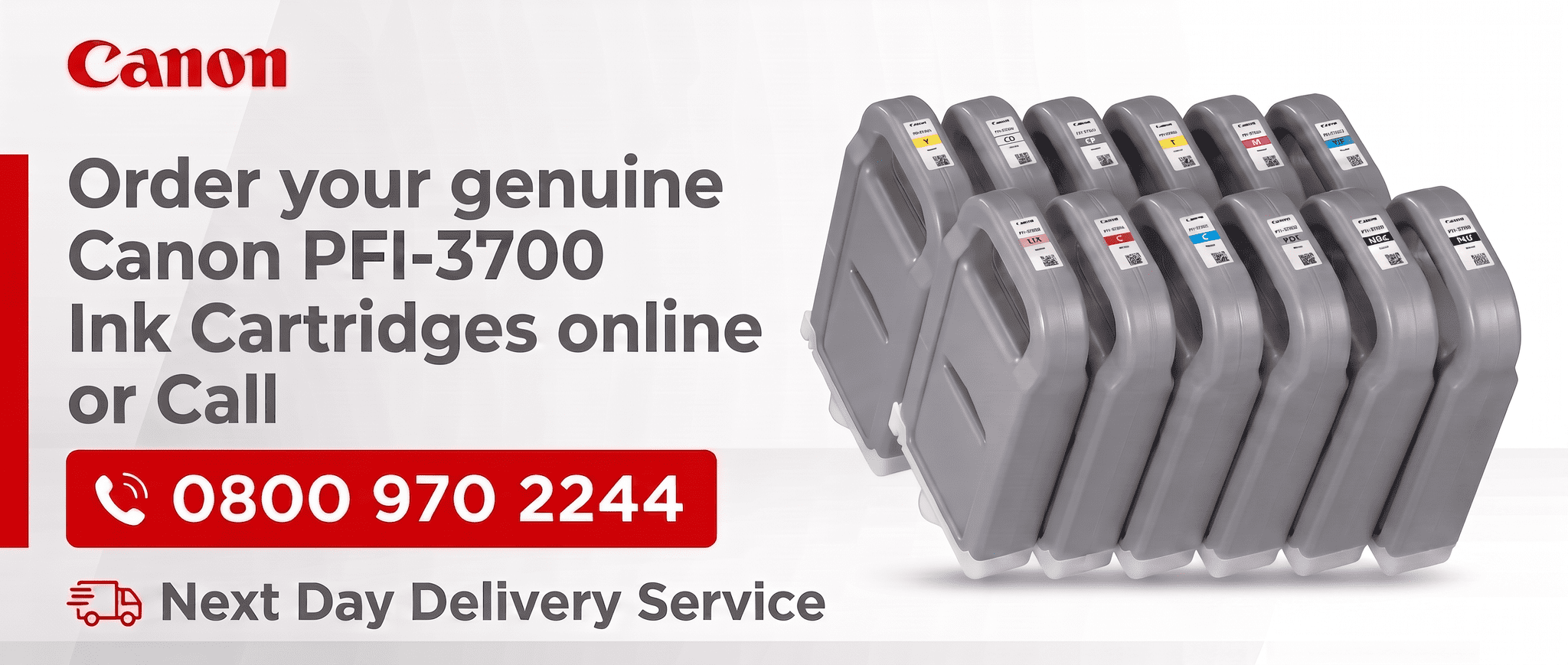 Genuine Canon PFI-3700 700ml LUCIA PRO II ink cartridges for Canon imagePROGRAF PRO-2600, PRO-4600, PRO-6600 and GP-2600S, GP-4600S, GP-6600S printers