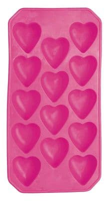 BarCraft Flexible Heart Shape Ice Cube Tray