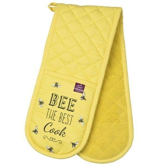 Bee Happy Double Oven Gloves