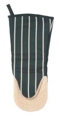 British Textiles Butchers Stripe Gauntlet Green