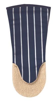 British Textiles Butchers Stripe Gauntlet Navy
