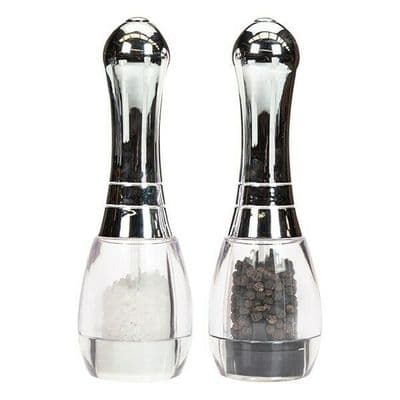 Chrome Skittle - Salt and Pepper Mill Set by David Mason Design
