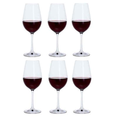 Dartington Crystal Six Red Wine Glasses, Set of 6