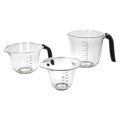 KitchenAid 3pc Measuring Jug Set, Black, Sleeved