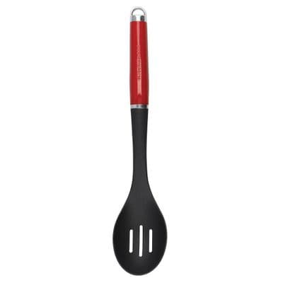 KitchenAid Non-Stick Slotted Spoon, Empire Red, 35 cm