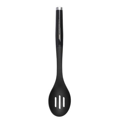 KitchenAid Non-Stick Slotted Spoon, Onyx Black, 35 cm