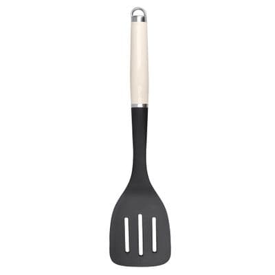 KitchenAid Non-Stick Slotted Turner, Almond Cream, 35 cm