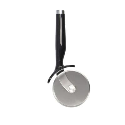 KitchenAid Stainless Steel Pizza Cutter and Slicer, Onyx Black
