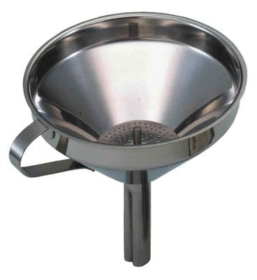 KitchenCraft 13cm Stainless Steel Funnel With Removable Filter
