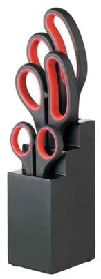 KitchenCraft 3 Piece Scissor Set and Black Block
