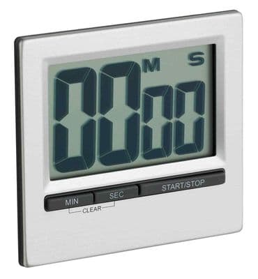 KitchenCraft Large Easy Read Chromed Timer